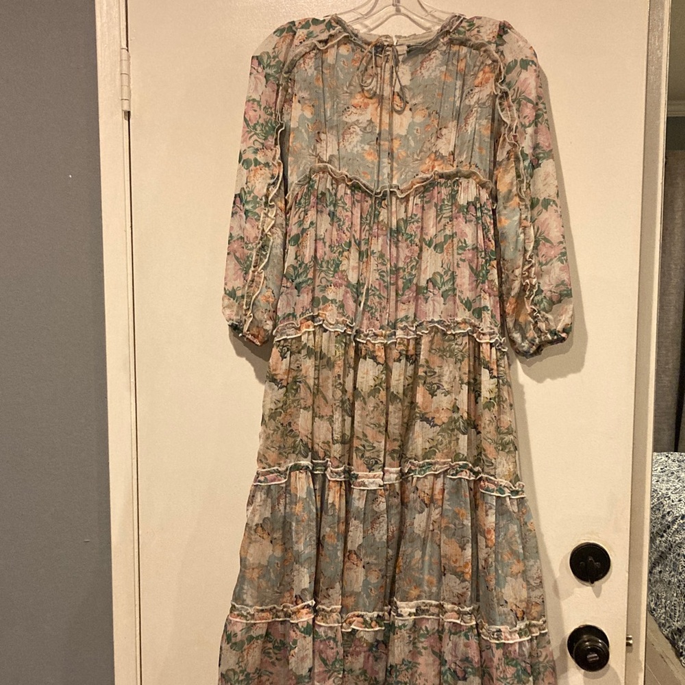 Dainty Jewells Pastel Floral Long Sleeve Dress